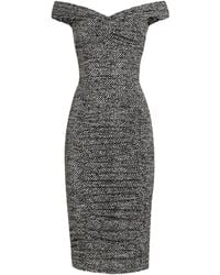 Dolce & Gabbana - Diagonal Print Dress - Lyst