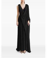 Gemy Maalouf - Draped V-Neck Gown - Lyst