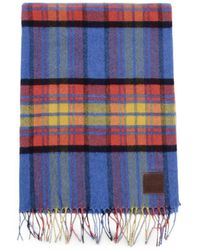 DSquared² - Tartan-Check Fringed-Trim Scarf - Lyst
