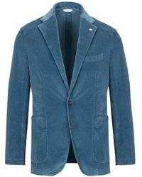 Manuel Ritz - Corduroy Single-Breasted Blazer - Lyst