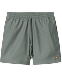 Carhartt - Chase Drawstring Embroidered Logo Swim Shorts - Lyst