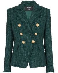 Balmain - Blazer de tweed - Lyst