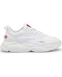 HUGO - Schnür-Sneakers Aus Verschiedenen Materialien Wie Kunstleder - Lyst