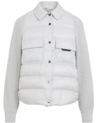 Brunello Cucinelli - Quilted Geyser Hybrid Jacket - Lyst