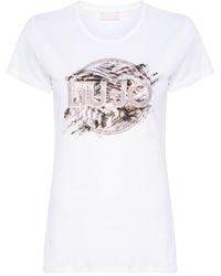 Liu Jo - Animal-Print T-Shirt - Lyst