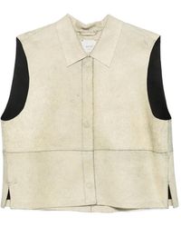 Alysi - Collared Sleeveless Vest - Lyst