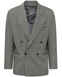 MARSĒM - Herringbone Double-Breasted Jacket - Lyst