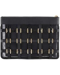 Elisabetta Franchi - Studs Clutch Bag - Lyst