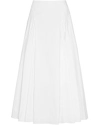 Another Tomorrow - A-Line Maxi Skirt - Lyst
