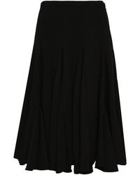N°21 - Pleated Midi Skirt - Lyst