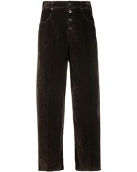 Department 5 Taillenjeans mit geradem Bein - Braun