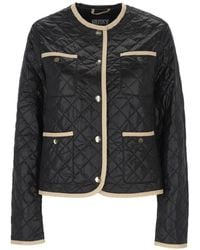 Husky - Quilted Contrast-Trim Jacket - Lyst
