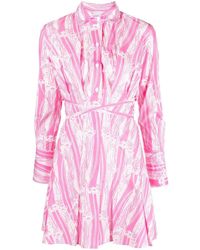 Patou - Pink Organic Cotton Shirt Dress - Lyst