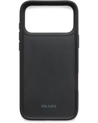 prada-black-Leather-Iphone-17-
