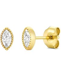Dinny Hall - Marquise Lab-Grown Diamond Stud Earrings - Lyst