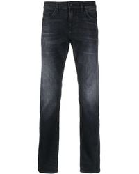 BOSS - Mid-Rise Straight-Leg Jeans - Lyst