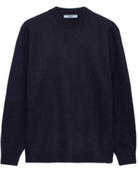 Prada - Elbow-Patch Sweater - Lyst