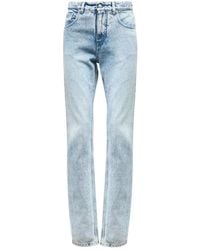 MM6 by Maison Margiela - Five-Pocket Split-Leg Denim Pants - Lyst