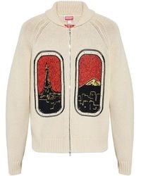 KENZO - Wollen Vest Met Print - Lyst