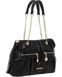 Love Moschino - チェーンストラップ ハンドバッグ - Lyst