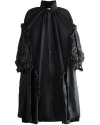 Noir Kei Ninomiya - Ruffled Midi Dress - Lyst