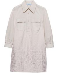 Prada - Cloquet Mini Kleid - Lyst
