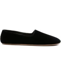 The Row - Ponti Velvet Slippers - Lyst
