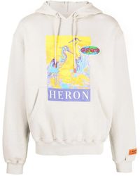 Heron Preston - Logo-Print Cotton Hoodie - Lyst