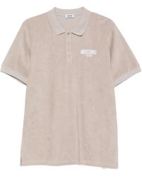 Moschino - Short Sleeve Button Knit Polo - Lyst
