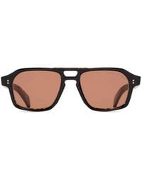 Cutler and Gross - Zonnebril Met Schildpadschild-Design - Lyst