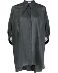 Brunello Cucinelli - Silk And Cotton Blend Shirt - Lyst