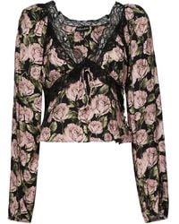 For Love & Lemons - Blusa A Fiori - Lyst