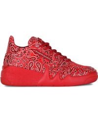 Giuseppe Zanotti - Talon Bandana-Print Sneakers - Lyst