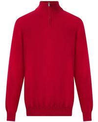 Fedeli - Quarter-Zip Cashmere Sweater - Lyst
