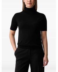 Kaos - Roll-Neck Short-Sleeve Wool T-Shirt - Lyst