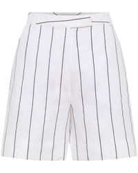 Nicholas - Lavinia Linen Tailored Shorts - Lyst