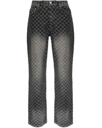 MISBHV - Monogram-Check Jeans - Lyst