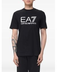EA7 - T-Shirt À Logo Imprimé - Lyst