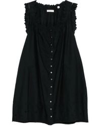 Doen - Nessie Broderie Anglaise Mini-Jurk - Lyst