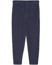 Homme Plissé Issey Miyake - Plooibroek Met Toelopende Pijpen - Lyst