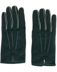 Moorer - Whipstitch-Trim Leather Gloves - Lyst