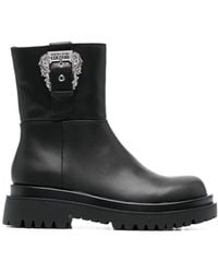 Versace - Buckled Ankle Boots - Lyst