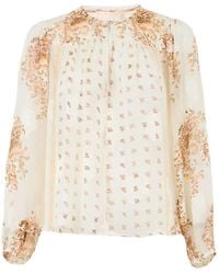 Ulla Johnson - Aster Blouse Met Lange Mouwen - Lyst