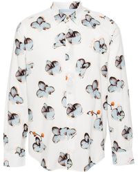 Paul Smith - Floral-print Long-sleeve Shirt - Lyst