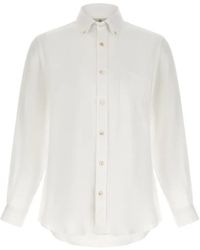 Riviera - Button-Down Linen Shirt - Lyst