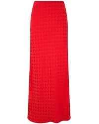 Roberto Cavalli - Monogram-Pattern Maxi Skirt - Lyst