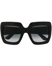 Gucci - Sonnenbrille Im Oversized-Look Mit Gg - Lyst