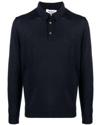 Eraldo - Long-sleeve Wool Polo Shirt - Lyst