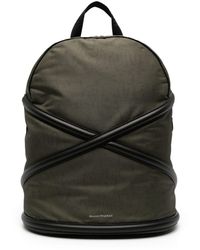 Alexander McQueen - Crossover-straps Logo-print Backpack - Lyst