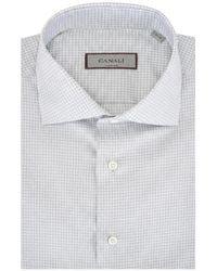 Canali - Gingham-Check Shirt - Lyst